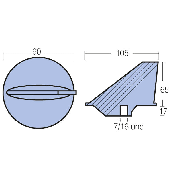 Tecnoseal Zinkanode mercury 40-250hk & alpha drev-2