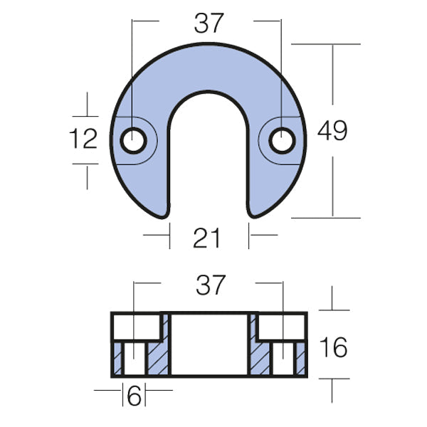 Tecnoseal Zinkanode mercruiser alpha one-2