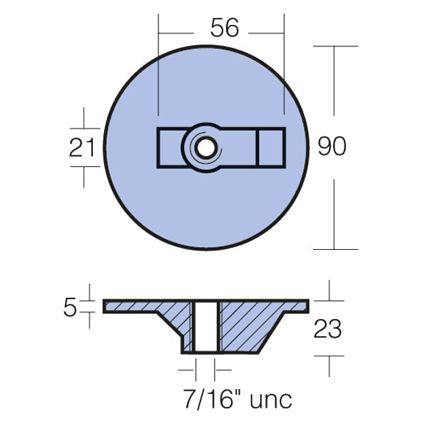 Tecnoseal Zinkanode mercruiser alpha-2