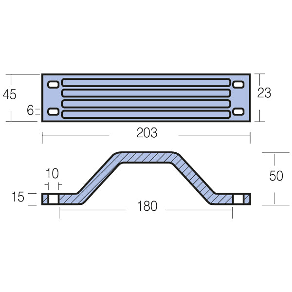 Tecnoseal Zinkanode yamaha 115- 225hk-2