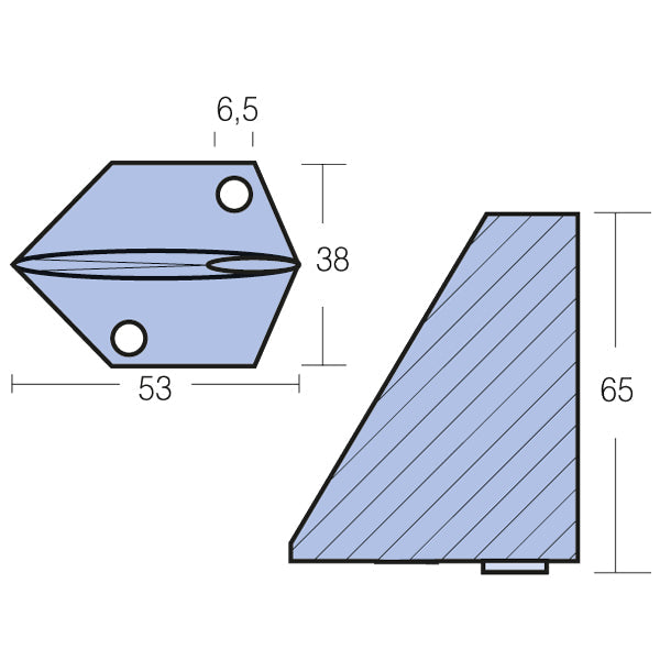 Tecnoseal Zinkanode yamaha 9,9 - 4t-2