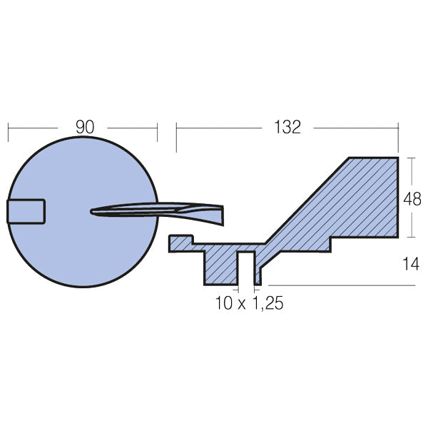 Tecnoseal Zinkanode yamaha 80-100hk 4t-2