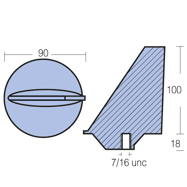 Tecnoseal Zinkanode mariner 80-140hk-2