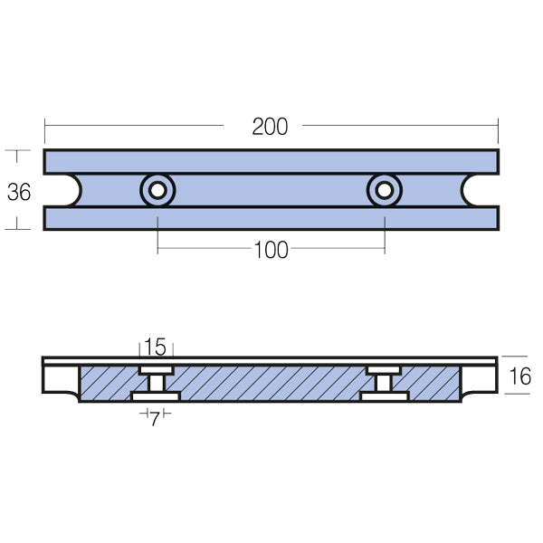 Tecnoseal Zinkanode yamaha 25-225hk-2