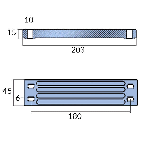 Tecnoseal Aluanode yamaha f300-f350 (6aw-45251-00-00 & gaw-4-2