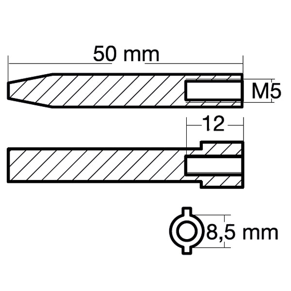 Tecnoseal Zinkanode yamaha motorzink 25-250hk (62Y-11325-00)-2