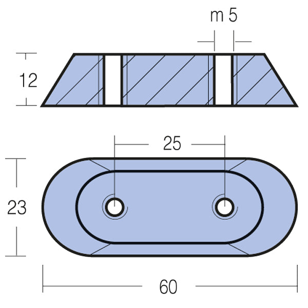 Tecnoseal Zinkanode omc 5 -150hk-2