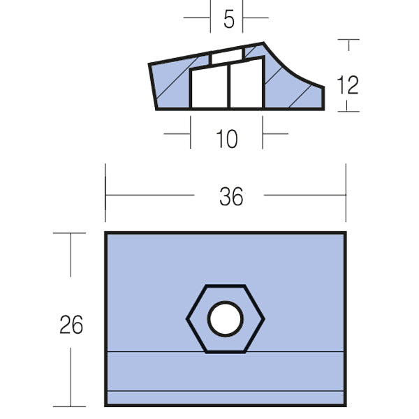 Tecnoseal Zinkanode omc 8 - 15hk-2