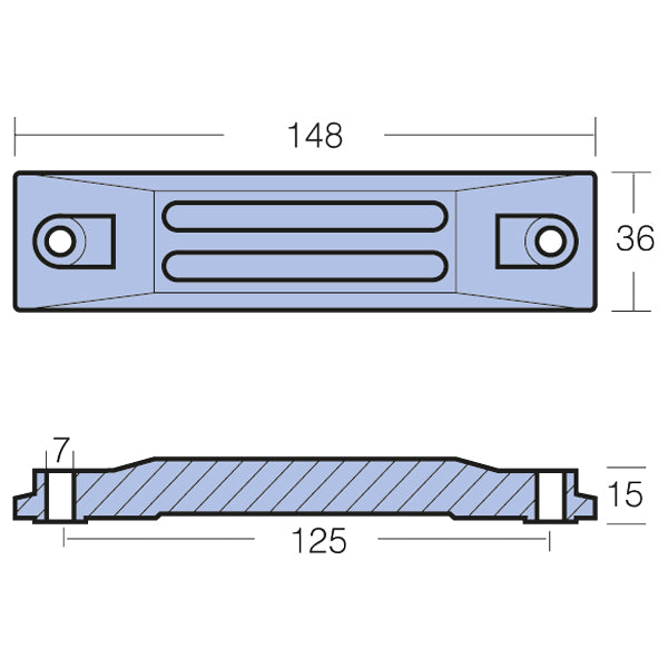 Tecnoseal Zinkanode honda 40 & 50 hk-2