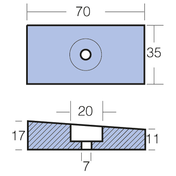 Tecnoseal Zinkanode honda 75/130/225hk-2