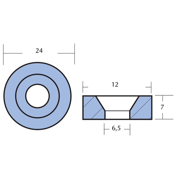 Tecnoseal Zinkanode tohatsu 7-140 hk-2