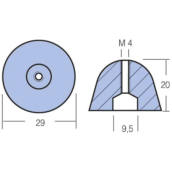 Tecnoseal zinkanode ql 600 bovpropel-2