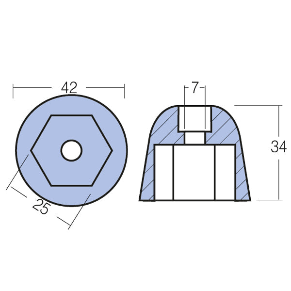 Tecnoseal Zinkanode sidepower (101180) 10/15/20 hk-2