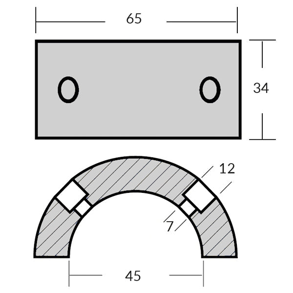 1852 Zink Gori ringanode, propel 15 & 16,5"-2