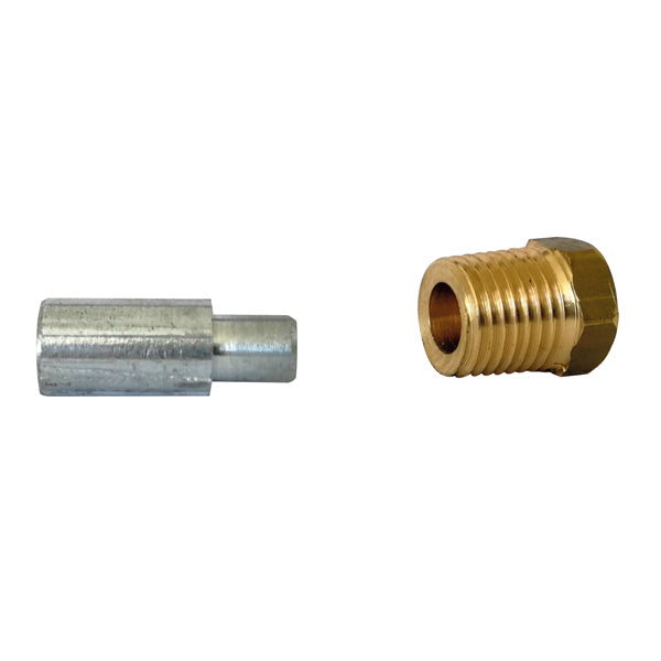 1852 Lombardini motorzink komplet zink:L18 Ø10 møtrik: 1/4"-1