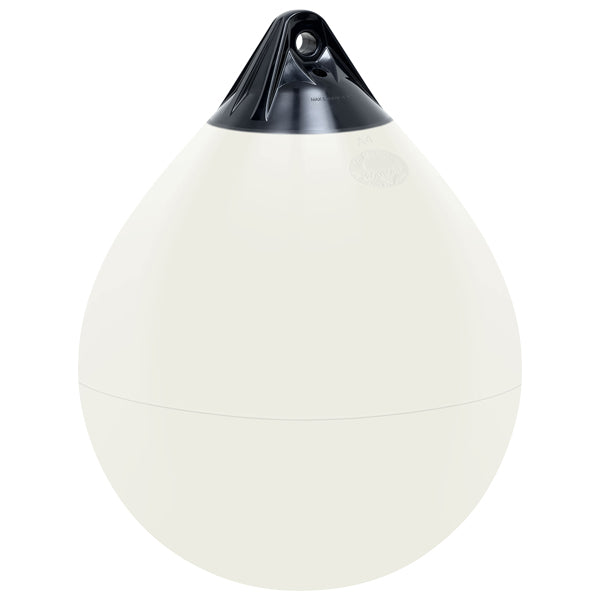 Polyform jordbær fender hvid med sort top-2