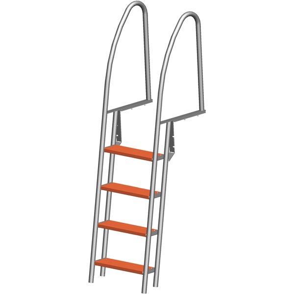 Brostige 4 trin RF 304 længde 190cm bredde 49cm-1