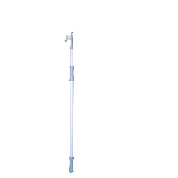 Bådshage justerbar hvid ø25/30mm 120-210cm-1