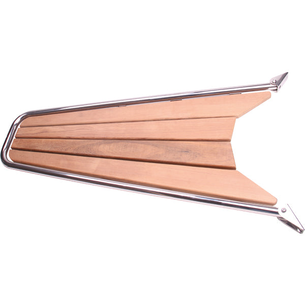 Stævnplatform med teak 115x52cm ø32mm rør-1