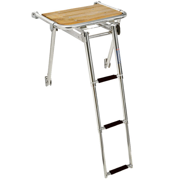 Badeplatform med 3-trins stige L-45cm d-39cm-1