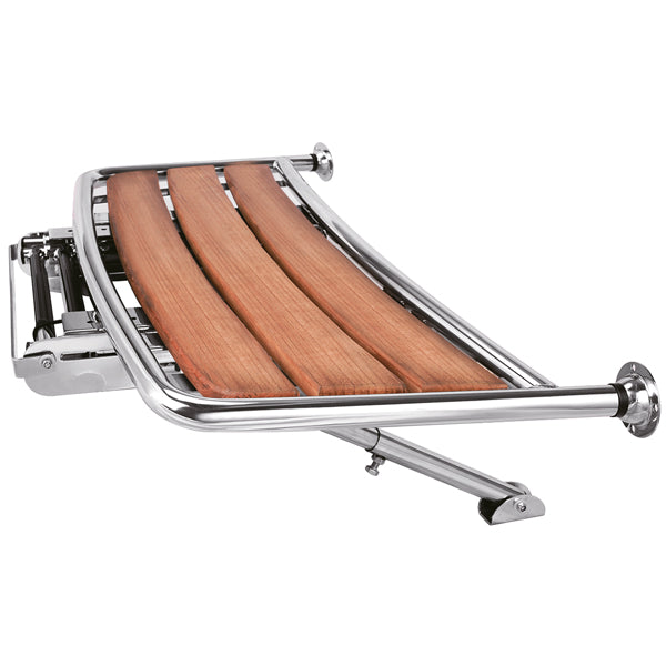 Badeplatform L-84cm d-38cm Ø25mm rør m/teleskopstige 3 trin-2