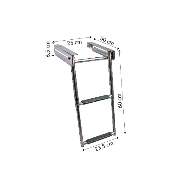 Badestige teleskop i kassette til platform 2 trin b-250mm-2