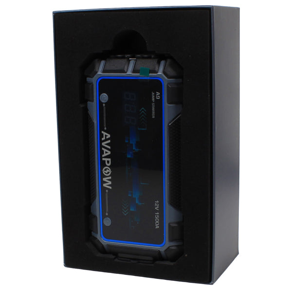 Avapow A9 jump starter 12V, peak 1500Amp-9