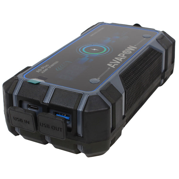 Avapow A9 Plus jump starter 12V, 2000Amp leveres med taske-11