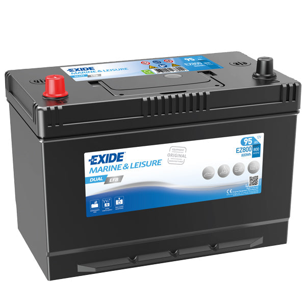 Exide Batteri 95ah Dual EFB-1
