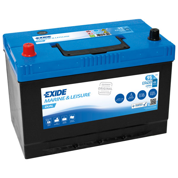 Exide Batteri Nautilus 95Ah dual-1