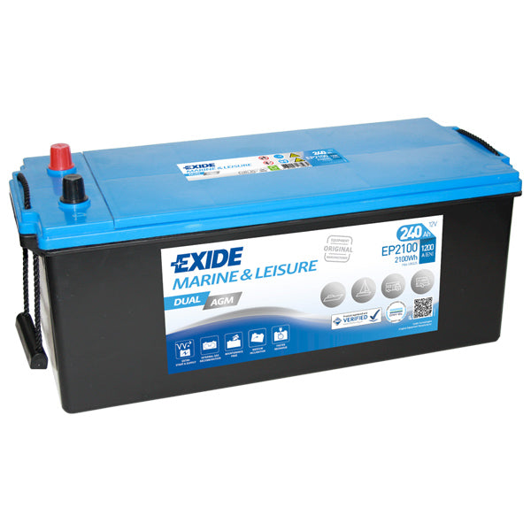 Exide Batteri dual AGM 1200cca - 240Ah-1