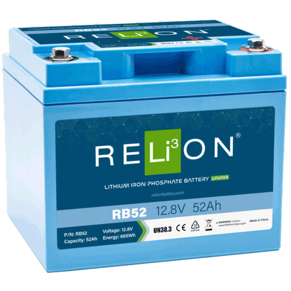 RELiON 12.8V 52Ah RB52 LiFePO4 Battery-1