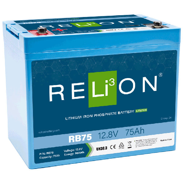 RELiON 12.8V 75Ah RB75 LiFePO4 Battery-1