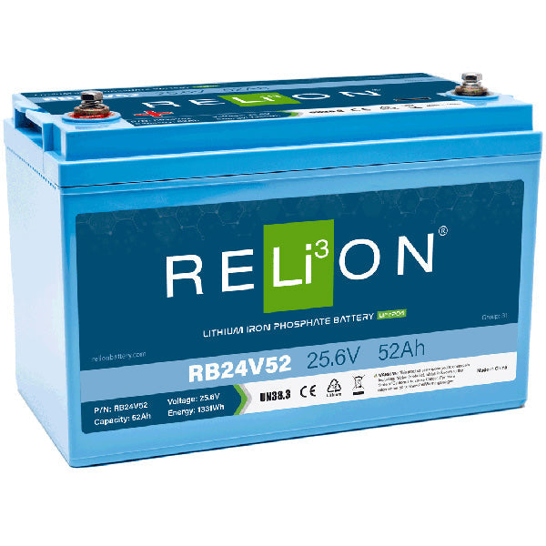 RELiON 25.6V 52Ah RB24V52 LiFePO4 Battery-1