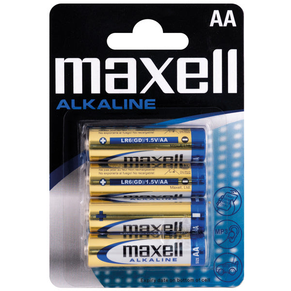 Maxell Alkaline AA / LR6 batterier - 4stk-1