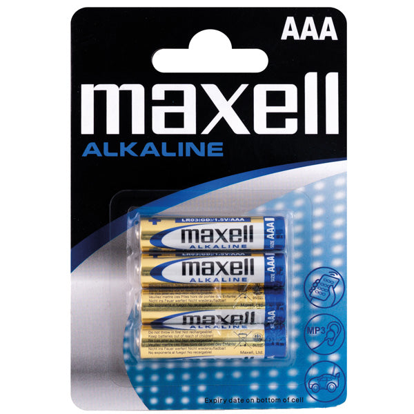 Maxell Alkaline AAA / LR 03 batterier - 4stk-1