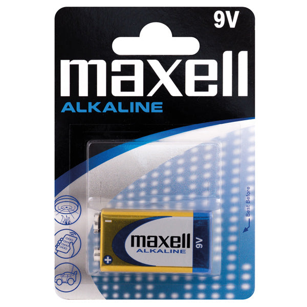 Maxell Alkaline 9V /6LR61 batteri - 1stk-1