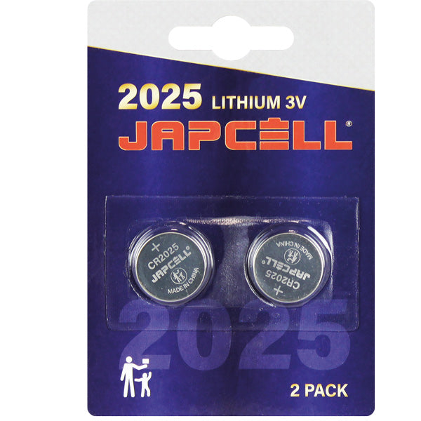 Japcell CR2025 3V lithium batteri 2 stk-1