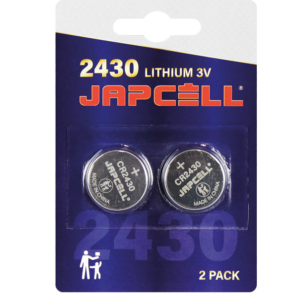 Japcell CR2430 3V lithium batteri 2 stk-1