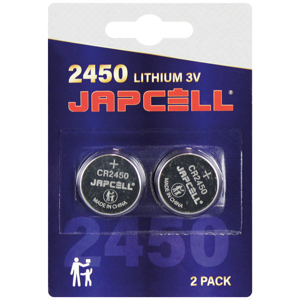 Japcell CR2450 3V lithium batteri 2 stk-1
