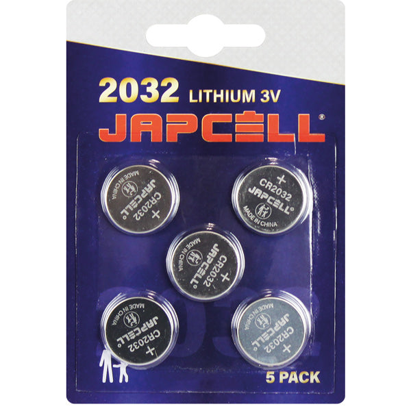 Japcell CR2032 3V lithium batteri 5 stk-1