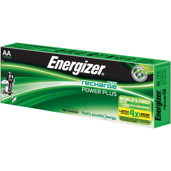 Energizer genopladelig power plus AA 2000 mAh 10 stk-1