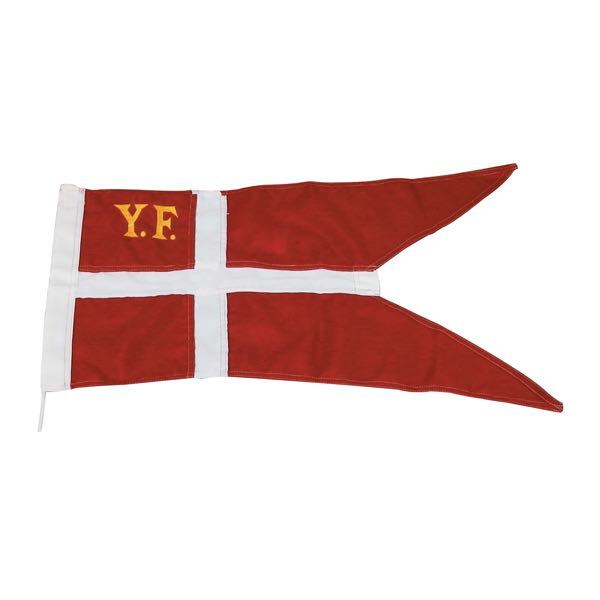 1852 Yacht flag syet & med Ø3mm 25cm snor-6