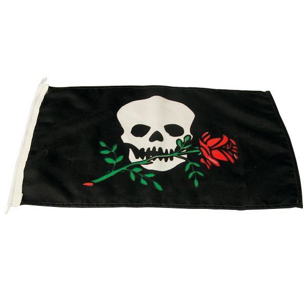 1852 Humør-flag pirat/rose 30x45cm-1