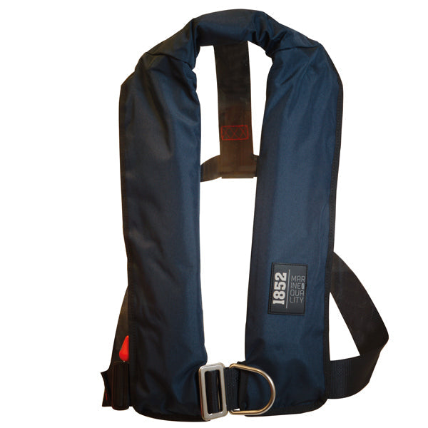 1852 Classic automatisk redningsvest, navy m/harness 150N ISO-1