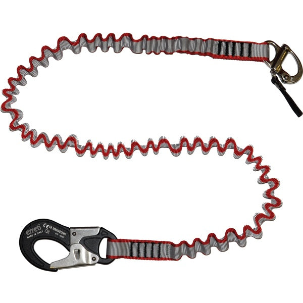 Erreti livline 2m 25mm med  sort alu. krog & RF krog15kn-1