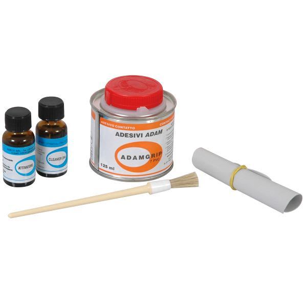 Reperationssæt til gummibåd af PVC - lim, cleaner & hærder-1