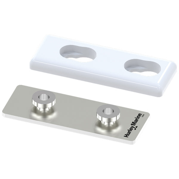 Hurley Dobbel beskyttelsesplade, par, hvid-2