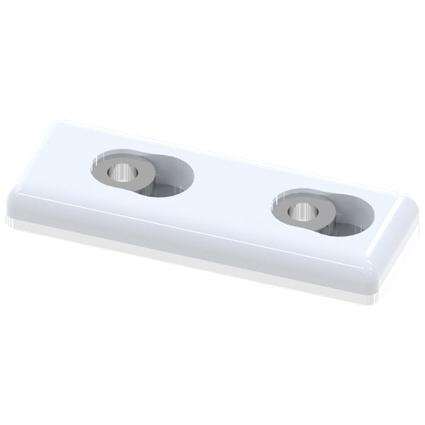 Hurley Dobbel beskyttelsesplade, par, hvid-1