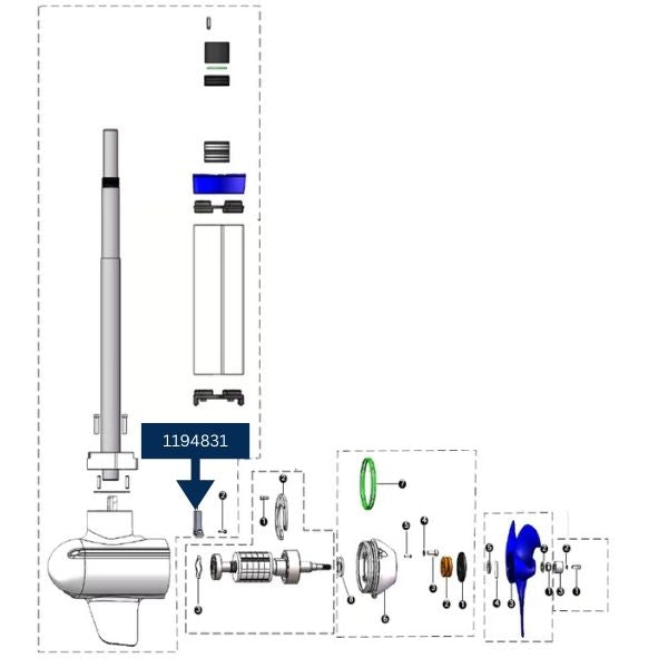 ePropulsion zinkanode til Navy 6 EVO og POD 6 EVO ben-2